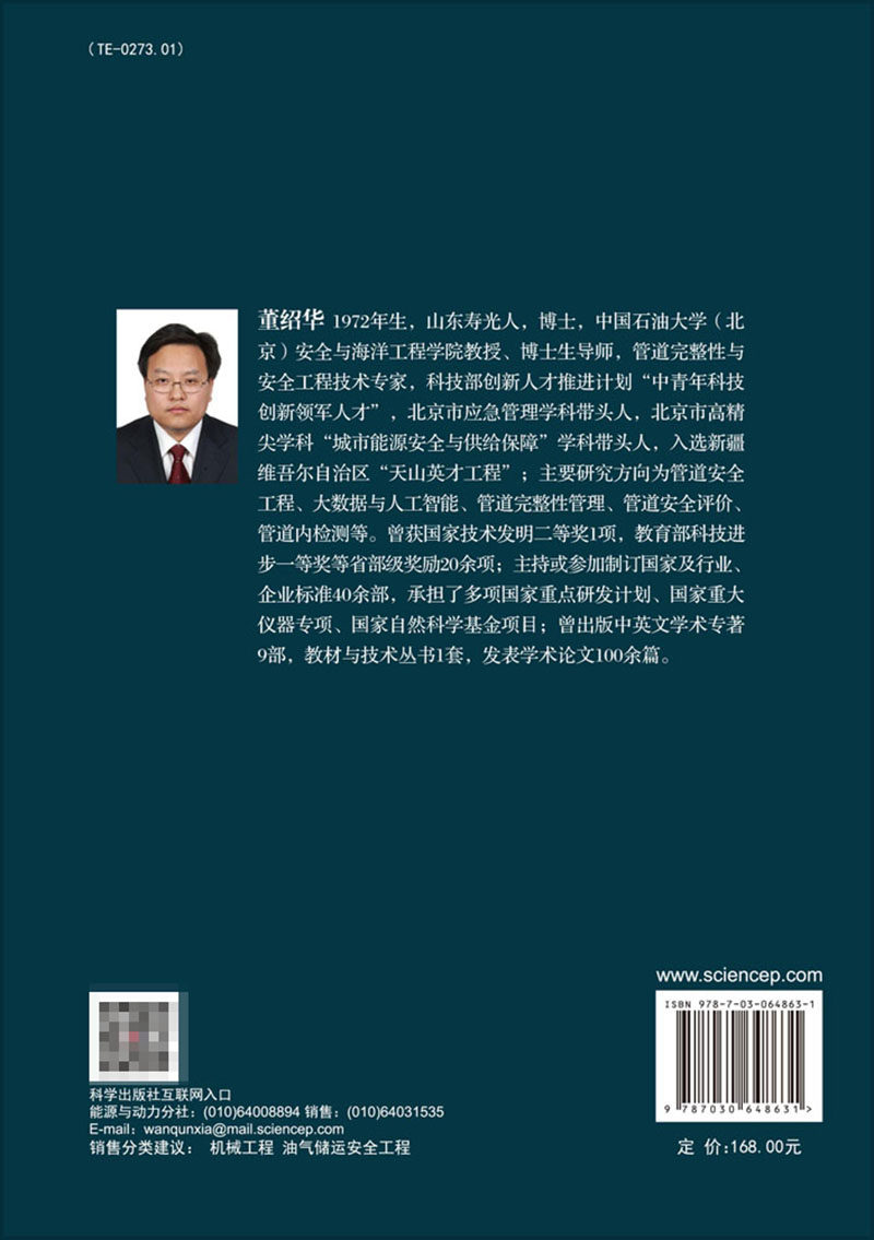 现货管道大数据决策支持技术中国石油大学北京学术专著系列董绍华张河苇等著科学出版社9787030648631