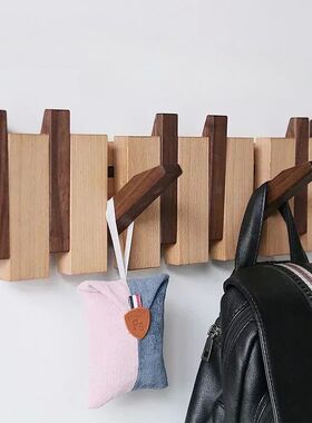 Walnut Coat Racks Wall Hanging Wall Entry Door Porch Hanging