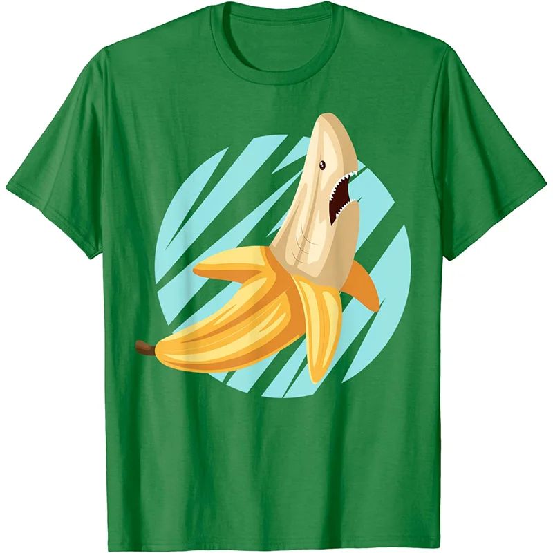 Fly Banana Shark Graphic T Shirt Fashion 3D Print Kids Short