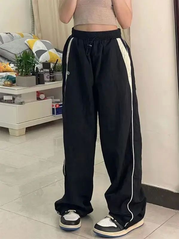 Women Casual Joggers Pants Korean 2023 Y2K Baggy Parachute O - 图1