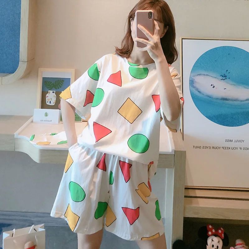 Pijama Sin Chan Women's Pajamas for Woman Summer Sleepwear S - 图3