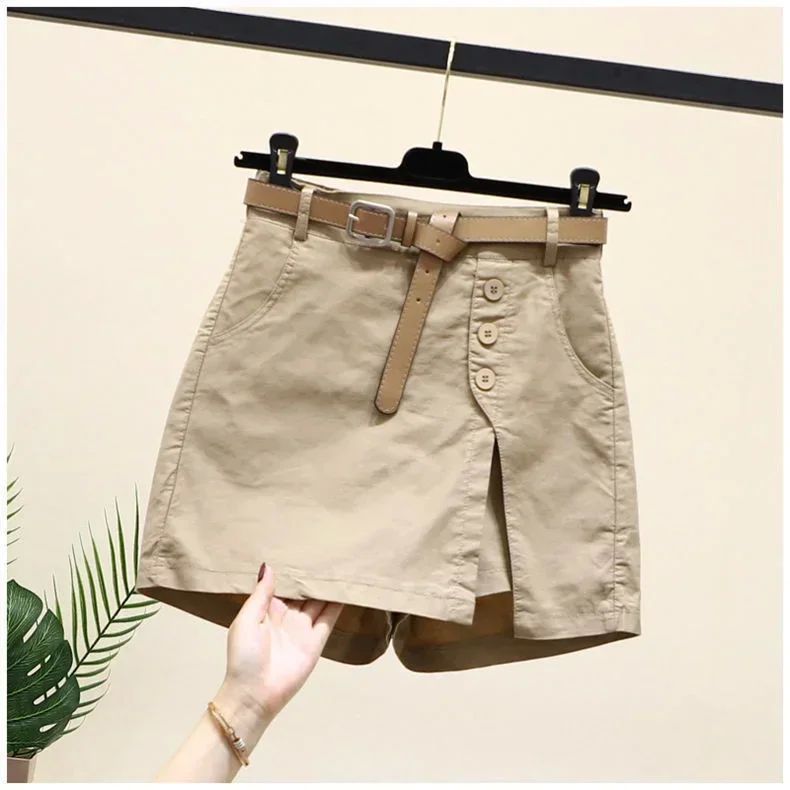 Pure cotton casual shorts for women in 2023 summer wear Kore - 图2