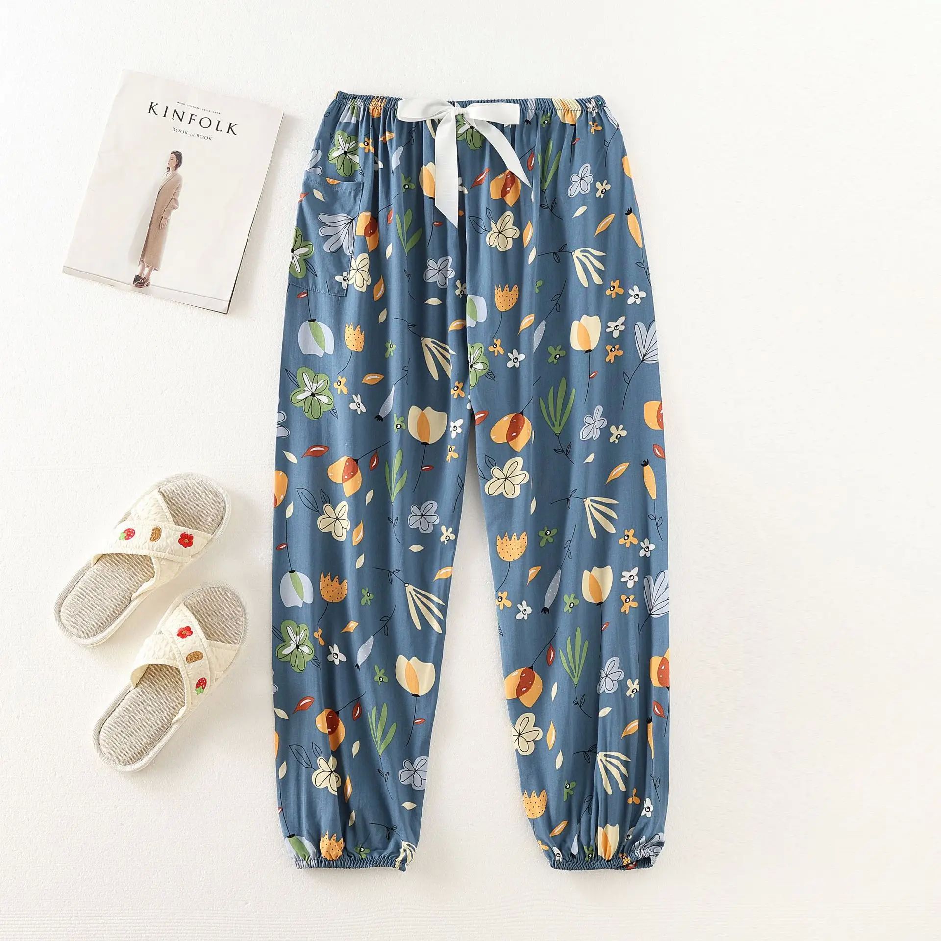 2024 Summer New Pajamas Home Pants Women's Pants Korean Styl - 图2