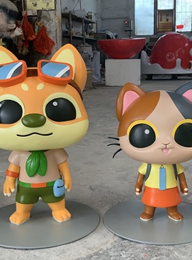 热卖商场玻璃钢装饰动漫