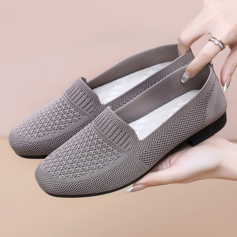 春夏新款老北京布鞋女妈妈鞋舒适平底单鞋一脚蹬浅口女鞋轻便透气,淘宝优惠券,粉丝福利购,淘宝优惠卷