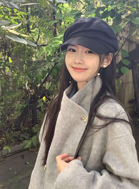 山本耀司风褶皱贝雷女报童
