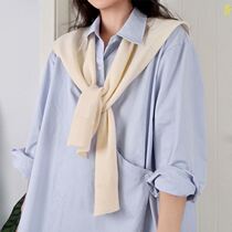 Knitted Cloister Shawl Hood Woman Short Outside Hitch Spring Summer 100 Hitch Tie Tie Knot Tying Up Shoulder neck scarf Dual-use Fake Collar