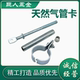 Galvanized extended natural gas expansion tube card