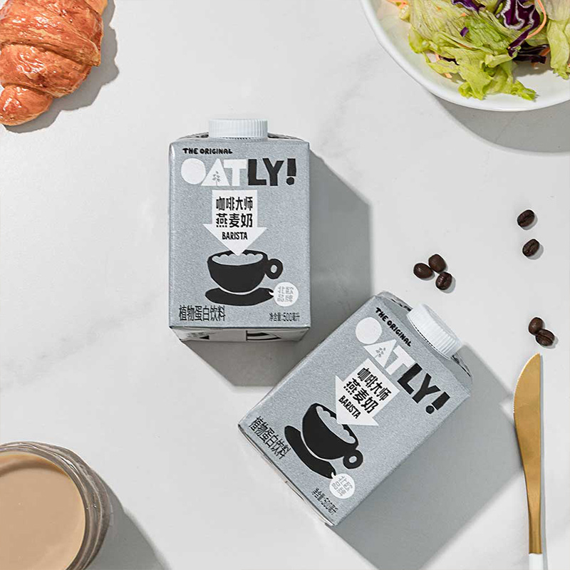 OATLY咖啡大师燕麦奶500ml*4瓶起0蔗糖咖啡伴侣植物蛋白饮料