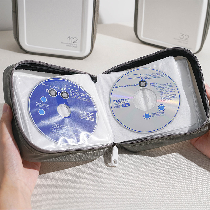 elecomDVD碟收纳包蓝光电影PS4碟大容量专辑收纳车载光盘CD_虎窝淘