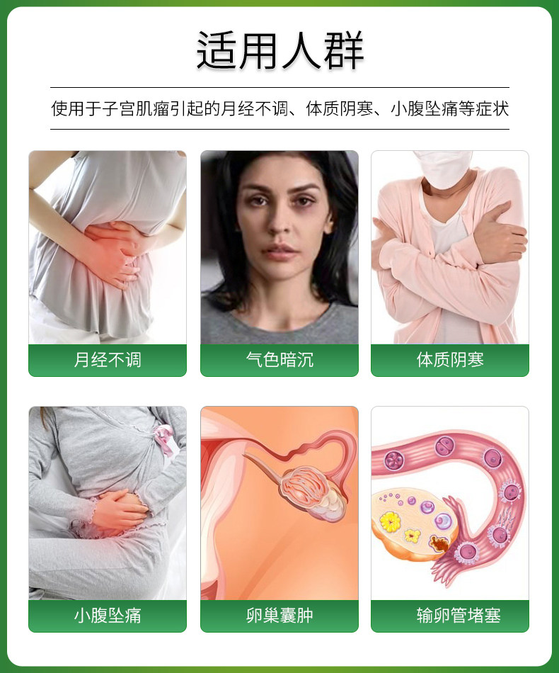 誉芙美子宫肌瘤贴痛经中药贴 景晟堂医疗器械膏药贴（器械）