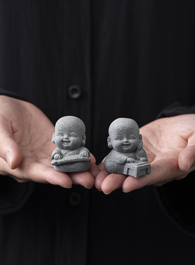 中国风青砂石琴棋书画桌面人物文创小摆件造景装饰工艺品创意礼品