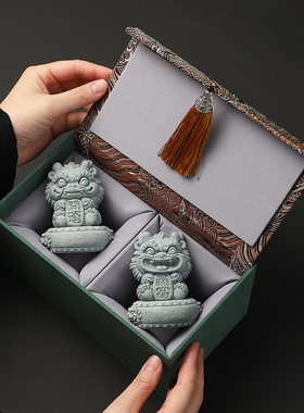 国潮龙年生肖龙摆件桌面装饰品茶宠国风吉祥物工艺品礼品生日礼物