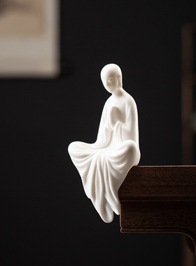 摆件无相小僧沙弥景观装饰木头