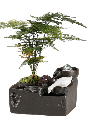 创意流水家居装饰品小型摆件办公室桌面乔迁新居店铺开业礼物礼品