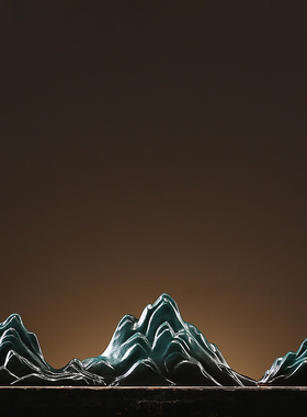 假山微景观客厅玄关桌面鱼缸摆件