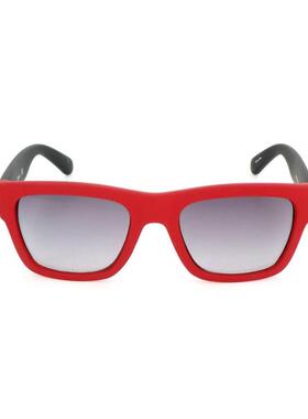 代购GUESS女士太阳镜防紫外线渐变镜片遮光清晰视野方形红色全框