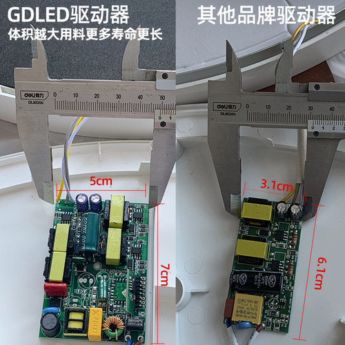 GDLED【云漫】超薄护眼吸顶灯美国普瑞灯珠简约卧室书房儿童房灯 - 图3