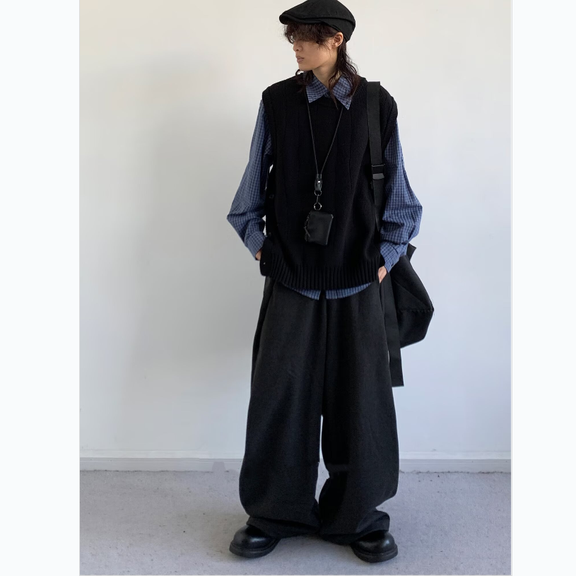 三件装/单件秋冬日系复古纯色马甲毛衣男女学院风叠穿针织衫背心,淘宝优惠券,粉丝福利购,淘宝优惠卷