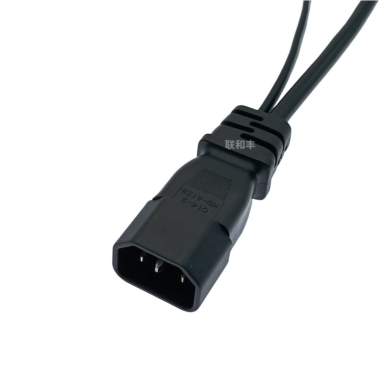 C14品字公转C13品字尾+美标/美规两扁插一分二电脑机箱连接电源线,淘宝优惠券,粉丝福利购,淘宝优惠卷