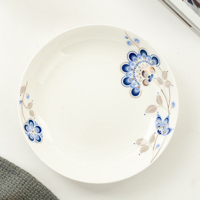 Personalized round large-sized Tangshan soup plaster porcelain tableware