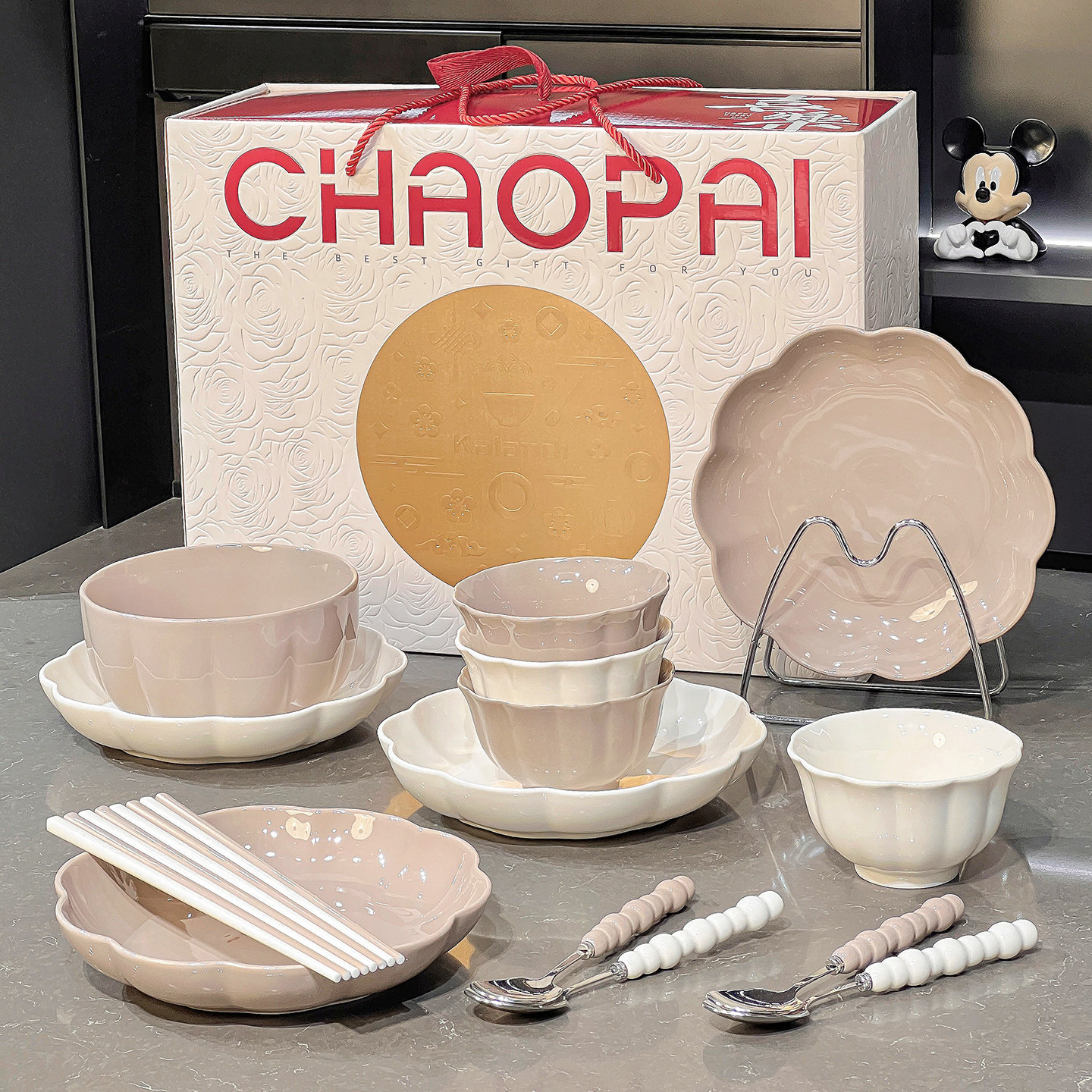 乔迁新居碗碟套装家用高颜值陶瓷碗盘碗筷2025新款釉下彩碗具餐具,淘宝优惠券,粉丝福利购,淘宝优惠卷