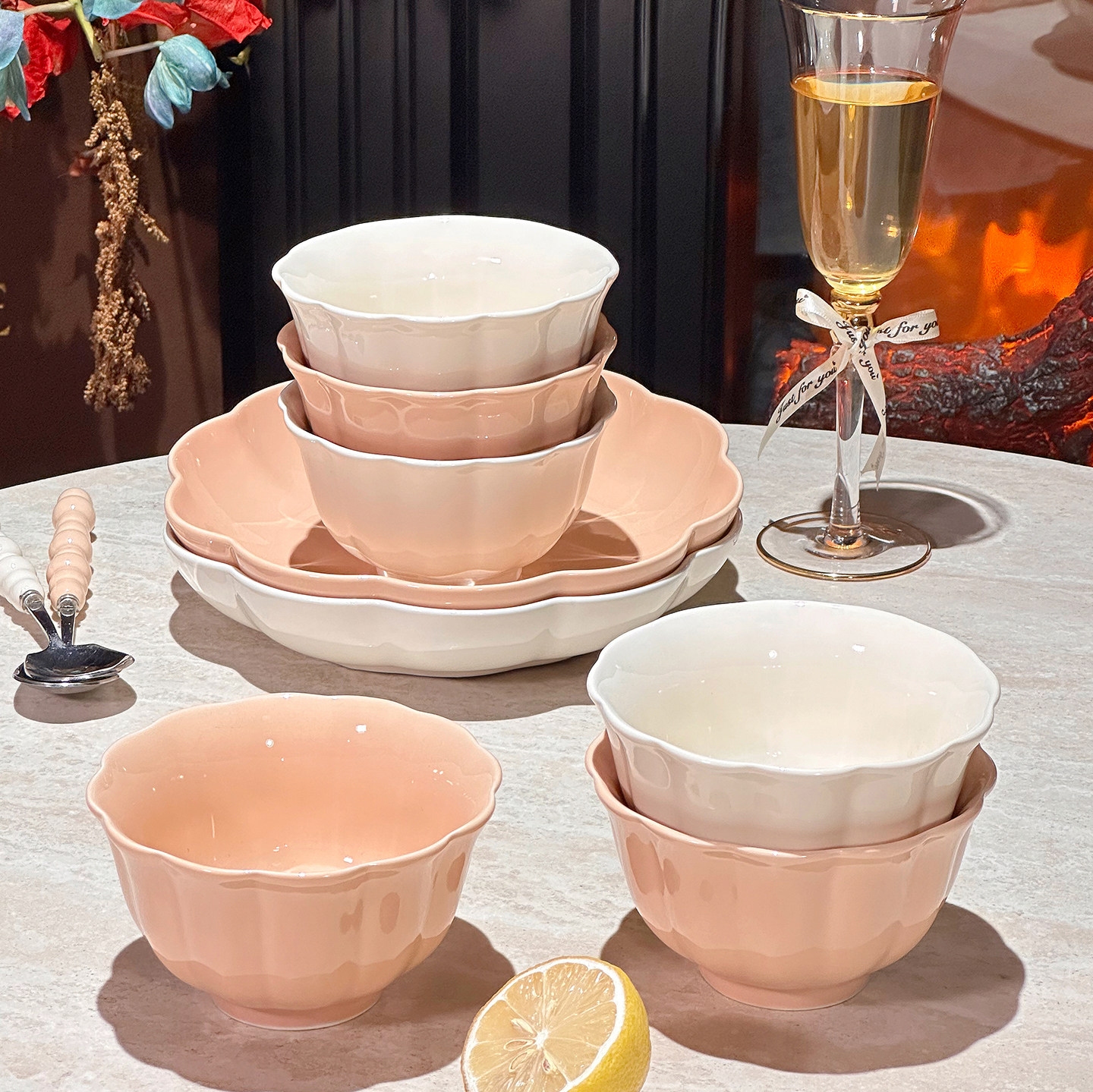 釉下彩陶瓷饭碗家用2025新款高颜值陶瓷碗汤碗漂亮好看碗具餐具,淘宝优惠券,粉丝福利购,淘宝优惠卷