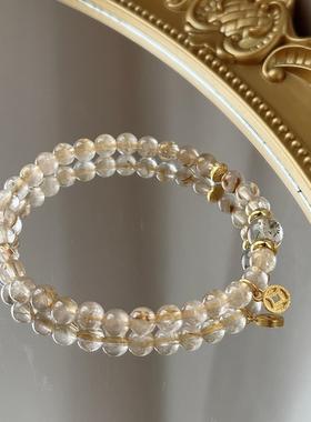 2025新款金发晶手链女轻奢小众本命年搭配幽灵手串送闺蜜生日礼物