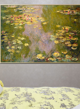 装饰画油画客厅挂画莫奈印象日出卧室床头画餐厅壁画名画沙发背景