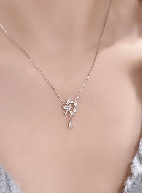 小王子新款幸运麦穗项链女轻奢小众设计S925锁骨链送闺蜜生日礼物