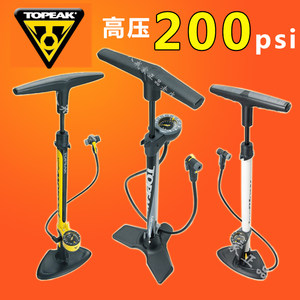 台湾TOPEAK 高压200PSI 山地车公路自行车落地式打气筒HPX