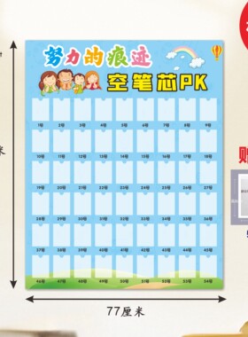 新学期教室氛围布置装饰你追我赶空笔芯PK励志标语班级文化墙贴