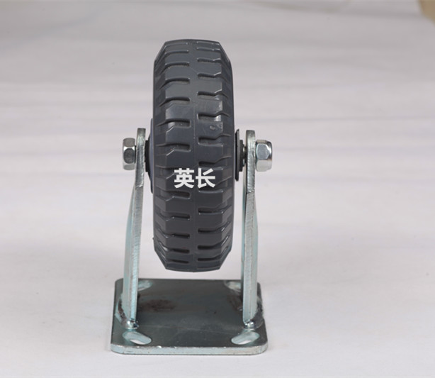 重型聚氨酯定向轮/6寸防滑PVC脚轮/6*2推车固定轮/150MM耐磨轮子 - 图2