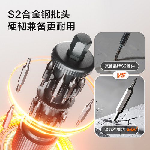 得力工具多功能小螺丝刀套装组合十一字型手机维修眼镜笔记本电脑 - 图2