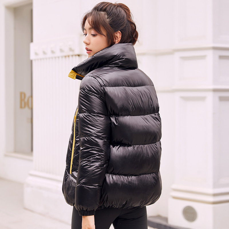 冰洁 亮面撞色 女式面包羽绒服 天猫优惠券折后¥199包邮(¥389-190)3色可选