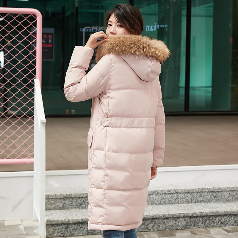 冰洁中长款2020年新款潮秋冬连帽大 冰洁羽绒服