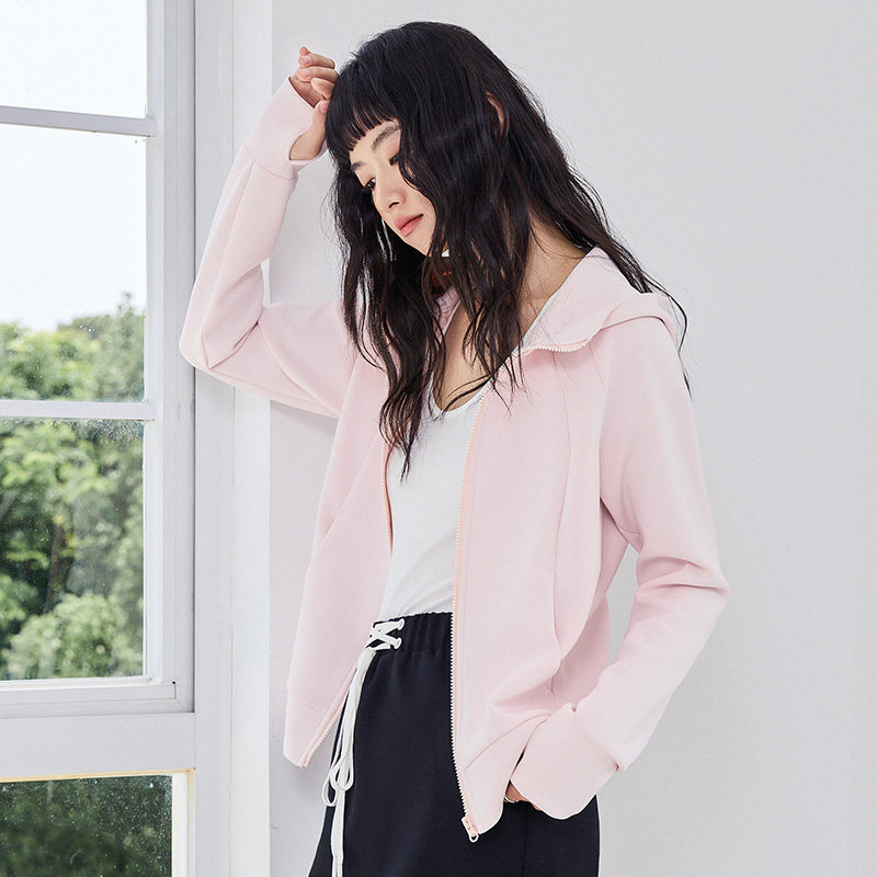 雪中飞空气层卫衣外套女春秋2026新款韩系慵懒风上衣小个子开衫PC,淘宝优惠券,粉丝福利购,淘宝优惠卷