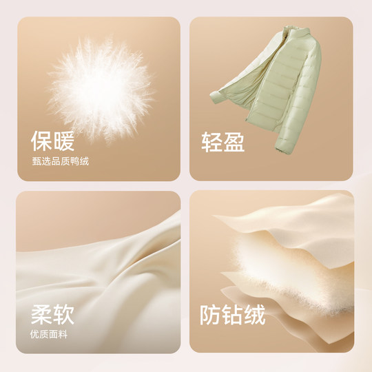 Flying in the Snow 2025 New Men's and Women's Stand Collar/Hooded Lightweight Autumn Down Jackets