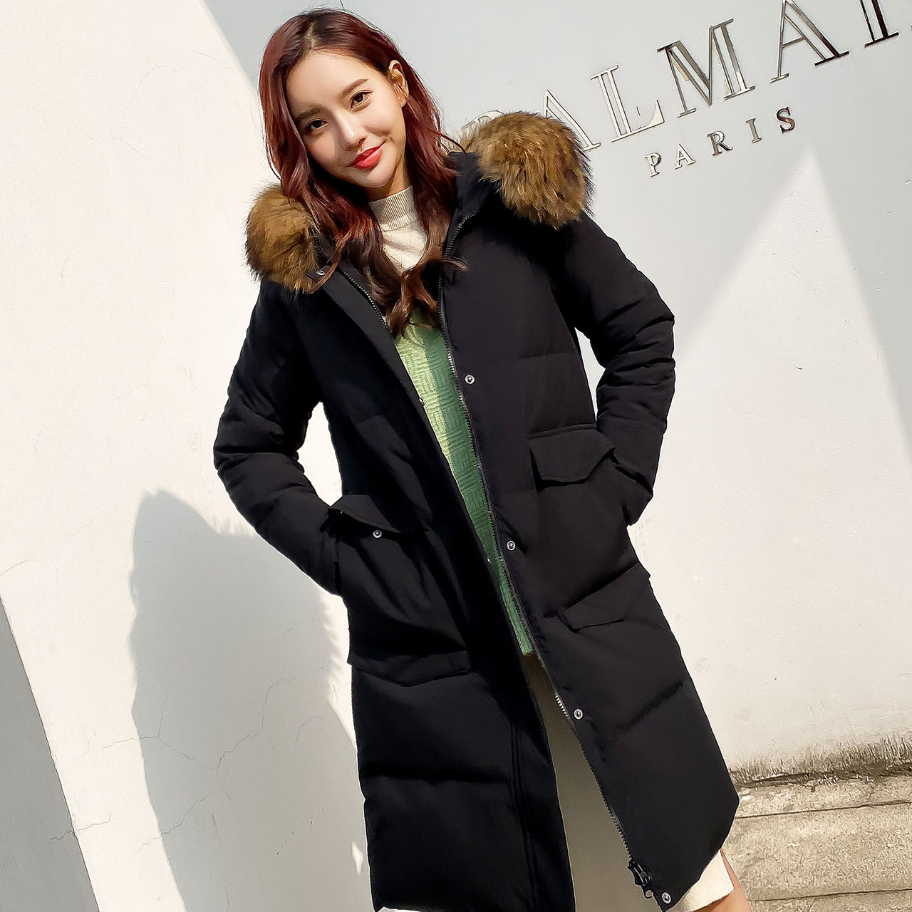 雪中飞 秋冬新款大毛领羽绒服女中长款韩版时尚修身保暖外套 2019 雪中飞 秋冬新款大毛领羽绒服女中长款韩版时尚修身保暖外套 2019