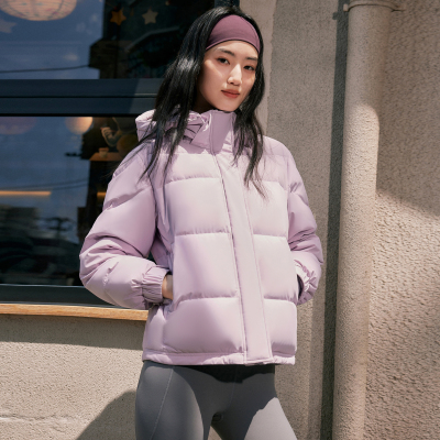 雪中飞保暖多彩面包羽绒服
