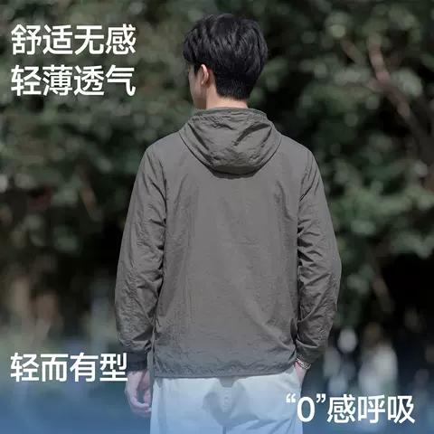 雪中飞男女防晒衣2026新款登山运动外套男薄款透气连帽防晒服PCD 图片 3