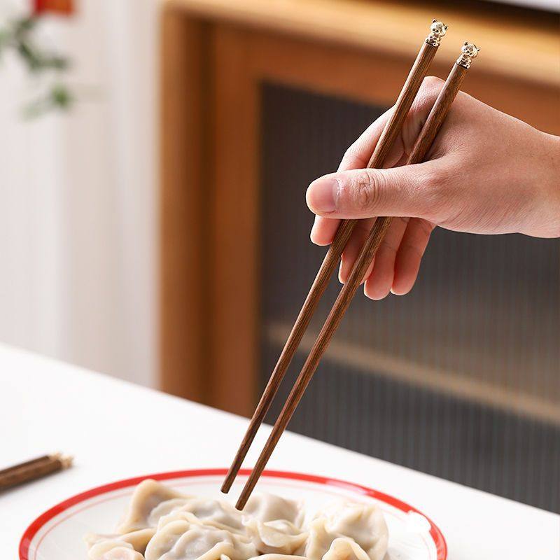 十二生肖成人筷儿童筷子防滑家用高档一人一筷鸡翅木筷子耐高温,淘宝优惠券,粉丝福利购,淘宝优惠卷