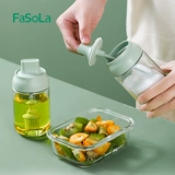 Японская стеклянная бутылка для приправ FaSoLa, бутылка для приправы со встроенной ложкой и крышкой, масленка с масляной кистью, бутылка глутамата натрия, солонка