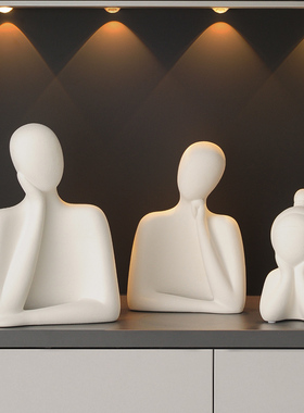 桌面摆件客厅卧室酒柜电视柜玄关轻奢高档家居装饰品一家三口四口