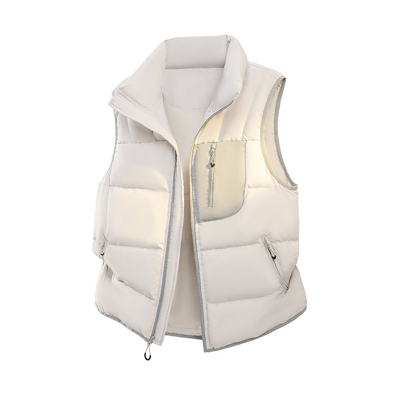 90鸭绒冬季男女情侣款高充绒高蓬松户外保暖立领休闲羽绒马甲背心,淘宝优惠券,粉丝福利购,淘宝优惠卷