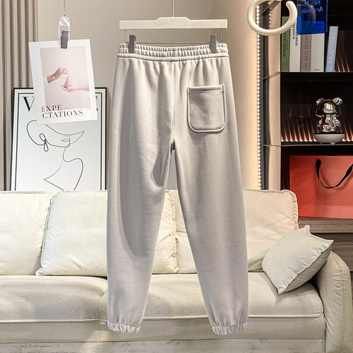 冬季女士高品质加绒加厚防风保暖束脚休闲卫裤黑科技抗菌保暖裤潮 - 图3