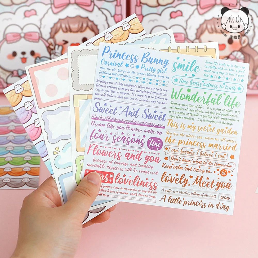 Mr. Paper Cartoon Character Cute Stickers Handbook DIY Goo C - 图1