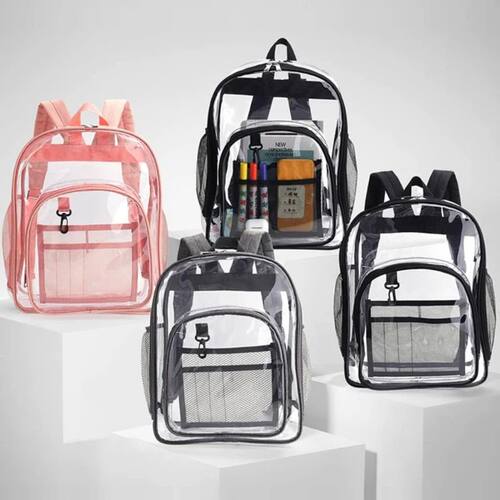Backpack Waterproof Transparent School Bag Girl Large Capaci - 图3