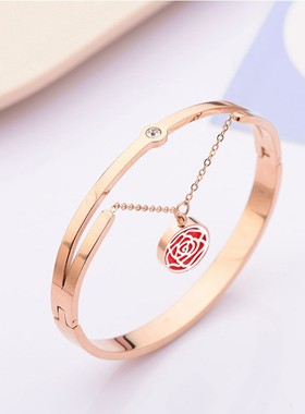 钛钢精油香薰手镯雪蛤圣诞节系列