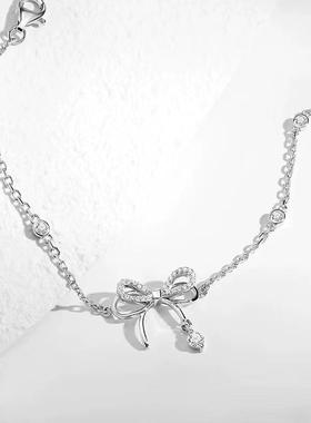 蝶梦手链女ins简约轻奢高级小众甜美蝴蝶结吊坠女2022年新款